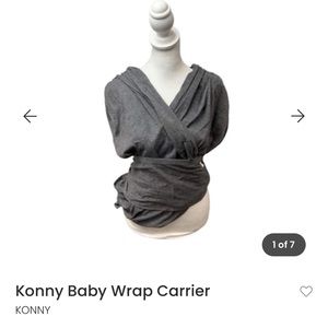 Lightly used konny baby wrap xl
